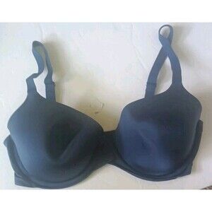 Maidenform One Fabulous Fit T-Shirt Bra Size 34D Navy Blue Underwire 0941